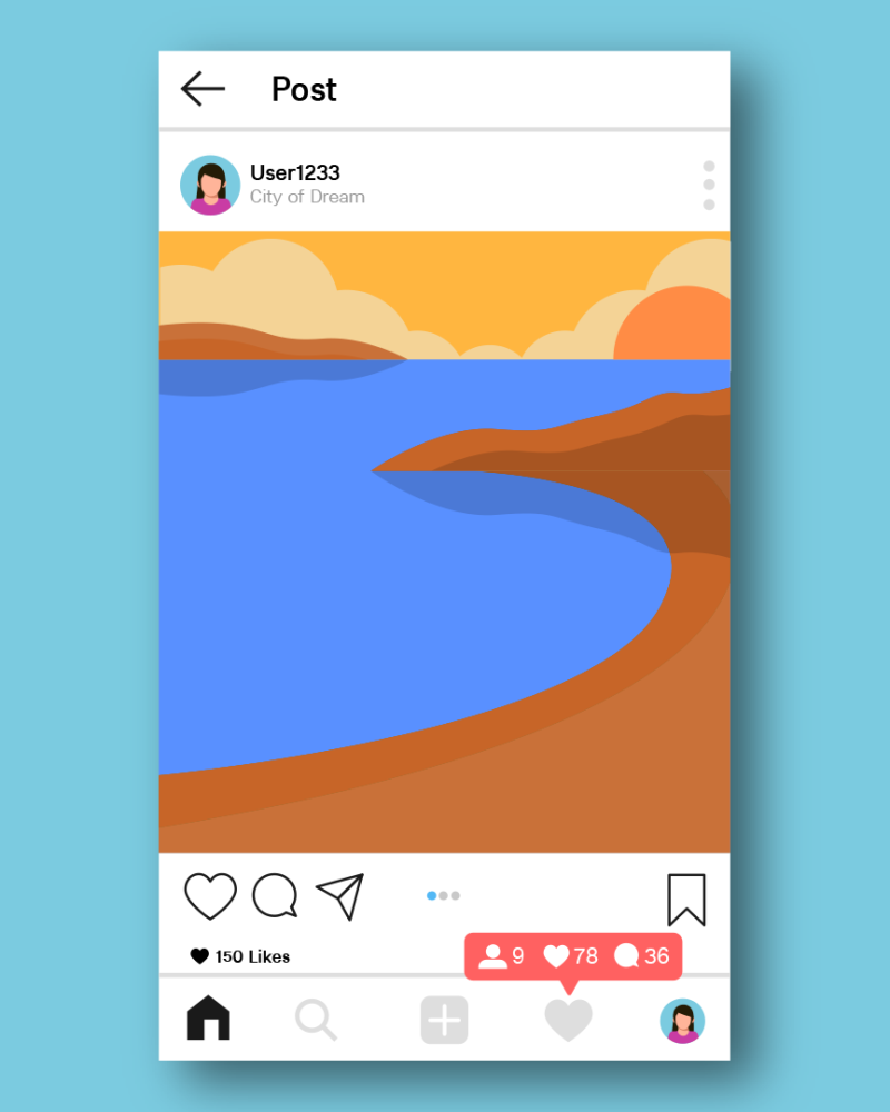 Instagram post Animation Store